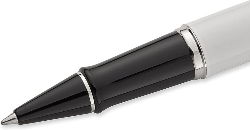 Waterman Expert Deluxe Rollerball Pen with Fine Black Refill - Deluxe White - Image 3